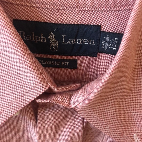 Men’s Ralph Lauren Oxford Button Up Dress Shirt - Picture 2 of 3